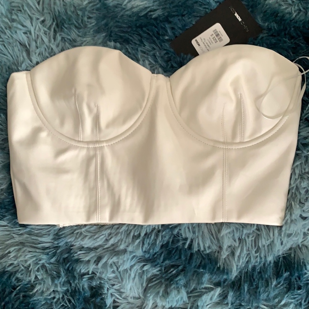 Fashion Nova Faux Leather Top